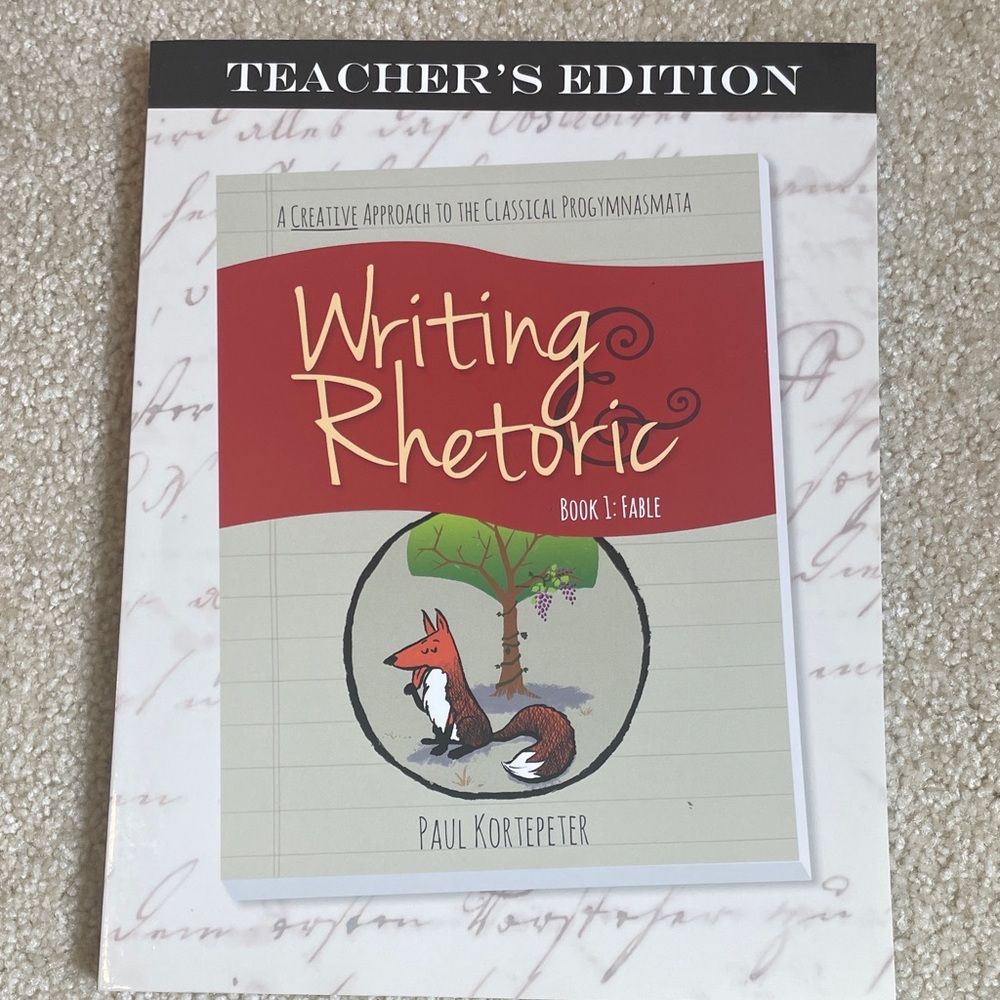 Writing Rhetoric Teacher's Edition - Red/Cream